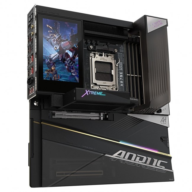 GIGABYTE X870E AORUS XTREME X3D AI TOP Motherboard - Supports AMD Ryzen 9000 Series CPUs, 24+2+2 phases VRM, up to 9000MHz DDR5 (OC), 2xPCIe 5.0 M.2 + 3xPCIe 4.0 M.2, WI-FI 7, 10GbE LAN, USB 4 GIGABYTE X870E AORUS XTREME X3D AI TOP Motherboard - Supports AMD Ryzen 9000 Series CPUs, 24+2+2 phases VRM, up to 9000MHz DDR5 (OC), 2xPCIe 5.0 M.2 + 3xPCIe 4.0 M.2, WI-FI 7, 10GbE LAN, USB 4