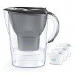 Brita Marella + 3 Maxtra Pro Pure Performance Pitcher water filter 2.4 L Transparent, Grey Brita Marella + 3 Maxtra Pro Pure Performance Pitcher water filter 2.4 L Transparent, Grey