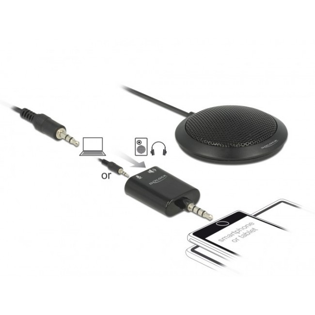 DeLOCK 65873 microphone Black Table microphone