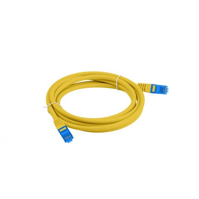 LANBERG PATCHCORD S/FTP CAT.6A 3M YELLOW LSZH