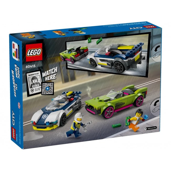 LEGO CITY 60415 POLICE CAR AND MUSCLE CAR CHASE