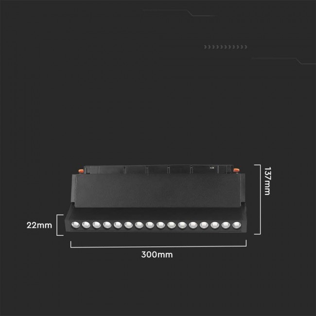 Rail luminaire 48V V-TAC 18W LED SMART WiFi TRACKLIGHT 3in1 Black VT-3618 2700K-6400K 1500lm Rail luminaire 48V V-TAC 18W LED SMART WiFi TRACKLIGHT 3in1 Black VT-3618 2700K-6400K 1500lm
