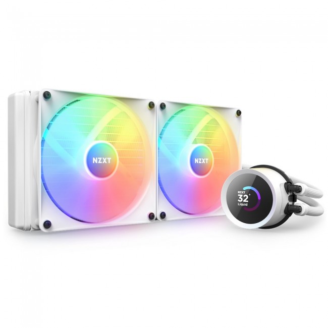 NZXT Kraken 280 RGB Processor All-in-one liquid cooler 14 cm White 1 pc(s) NZXT Kraken 280 RGB Processor All-in-one liquid cooler 14 cm White 1 pc(s)
