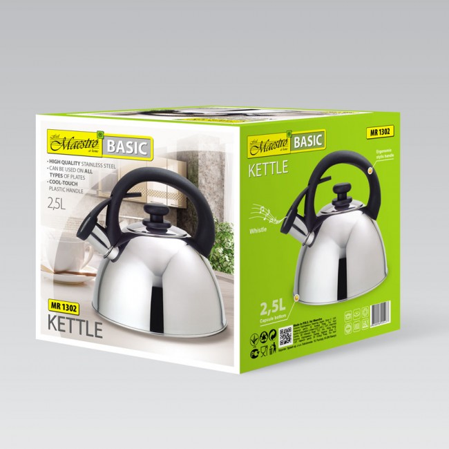 Maestro MR-1302 kettle 2.5 L Stainless steel Maestro MR-1302 kettle 2.5 L Stainless steel