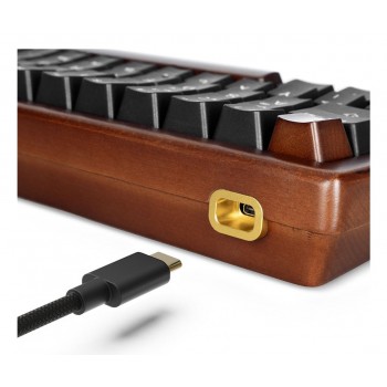 Sharkoon 100068100 keyboard Office USB QWERTZ German Wood