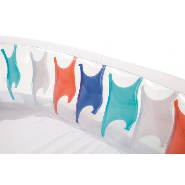 Bestway Inflatable Elliptic Family Pool 2.29m x 1.52m x 51cm - blue