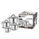Extralink HOME GARNEK 4-SET STAL NIERDZEWNA 1.9L, 2.7L, 3.6L, 6.1L SF-1132 Round Stainless steel