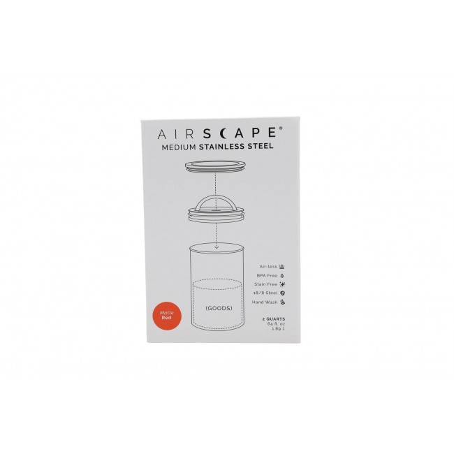 Airscape? Edelstahl-Aromabeh?lter mittel, signalrot matt