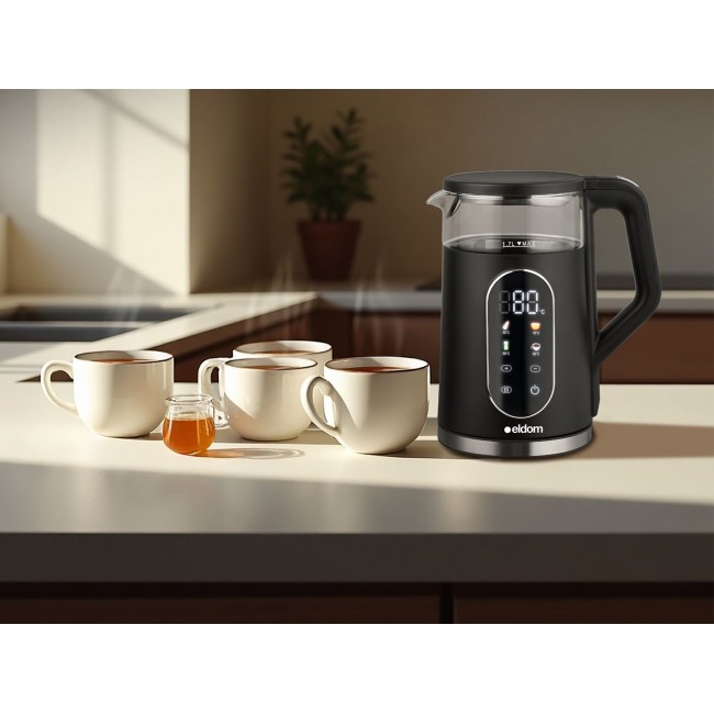 ELDOM CORDLESS KETTLE WITH TEMPERATURE CONTROL C560 NUVIA