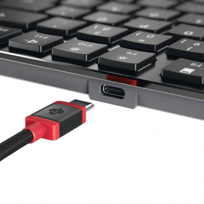 CHERRY KW X ULP 2.0 MINI keyboard Home/Office USB + RF Wireless + Bluetooth QWERTZ German Black