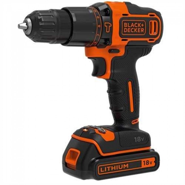 Black & Decker BDCHD18-QW drill Black,Orange 1400 RPM