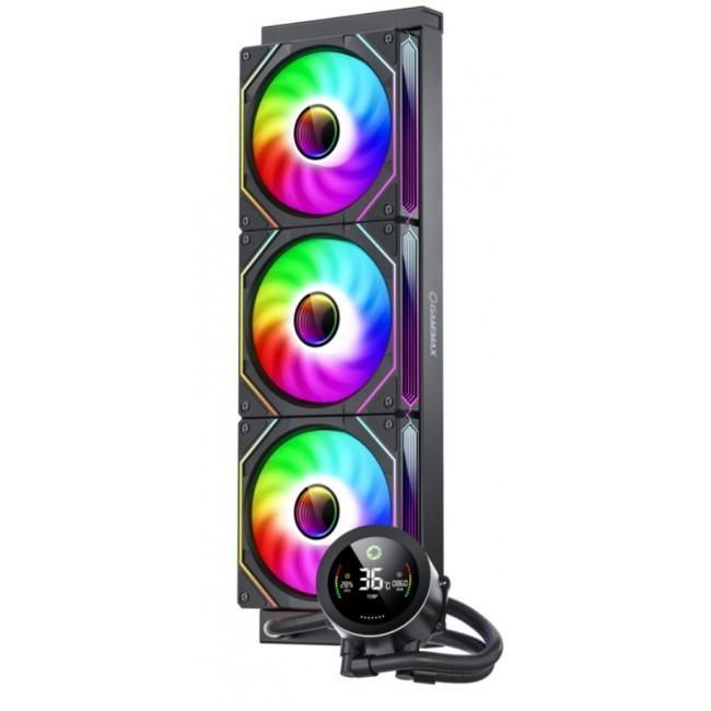GameMax ICEBURG 360 DIGITAL BK computer cooling system Processor All-in-one liquid cooler 12 cm Black 1 pc(s) GameMax ICEBURG 360 DIGITAL BK computer cooling system Processor All-in-one liquid cooler 12 cm Black 1 pc(s)