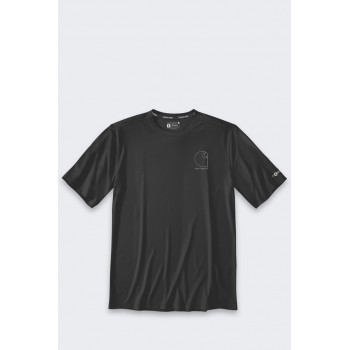 Koszulka Sun Defender Lightweight Logo SS Black