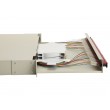 Equip 24-Port Fiber Optic Splice Box, LC Duplex, OM4, 1U, Equipped, Grey