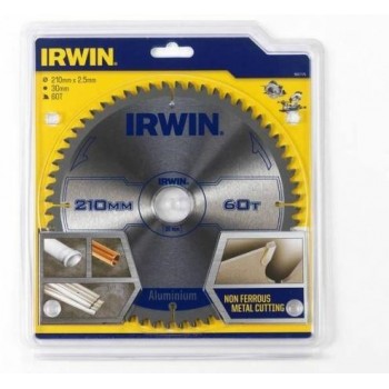 IRWIN SAW BLADES. WIDIA 210*30*60z/ALUM.