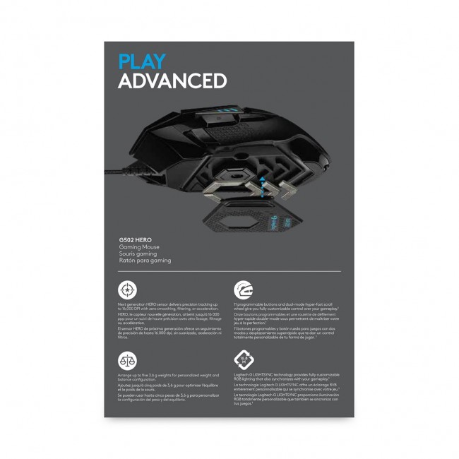 Logitech G G502 HERO High Performance Gaming Mouse Logitech G G502 HERO High Performance Gaming Mouse
