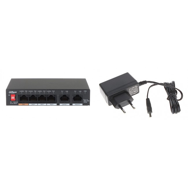 Dahua PoE Switch PFS3006-4GT-60-V2 unmanaged Dahua PoE Switch PFS3006-4GT-60-V2 unmanaged