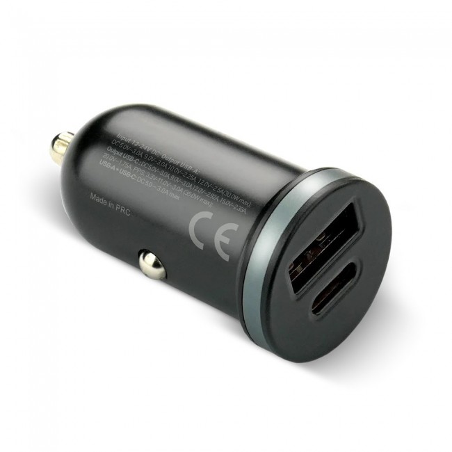 Car charger everActive CC-30Q USB + USB-C QC 3.0 PD 35W Car charger everActive CC-30Q USB + USB-C QC 3.0 PD 35W