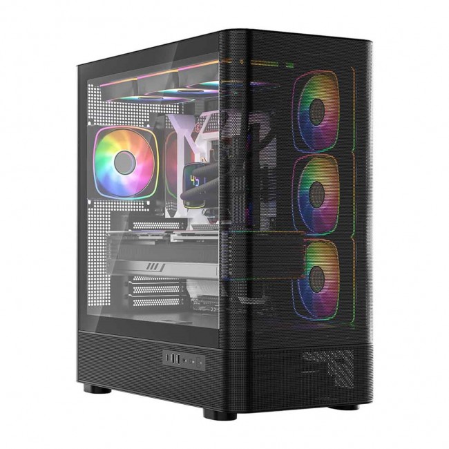 MODECOM Volcano Volcano AQ300 ARGB Midi Black