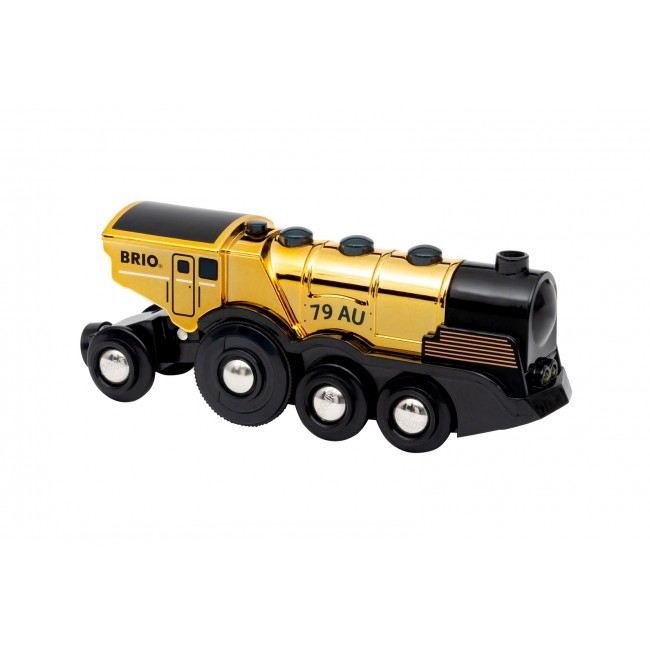BRIO Goldene Batterielok mit Licht und Sound