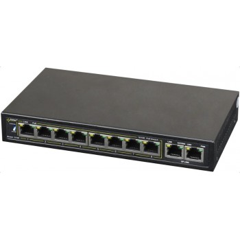 PULSAR S108 network switch Fast Ethernet (10/100) Power over Ethernet (PoE) Black