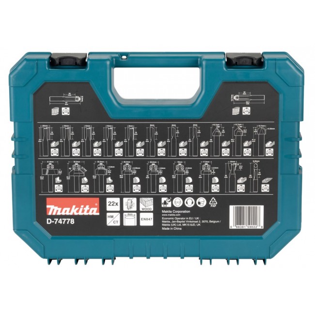 Makita D-74778 milling cutter Milling cutter set Makita D-74778 milling cutter Milling cutter set