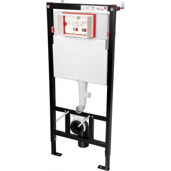 Concealed frame for wall-hung toilets with odour/condensate extraction