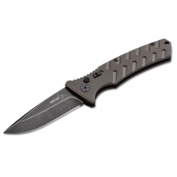 B ker Plus Strike Coyote Spearpoint Knife