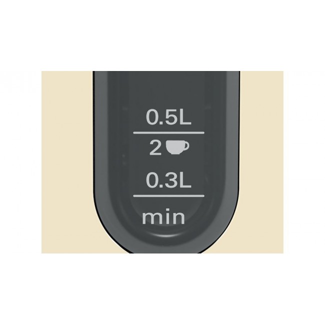 Bosch TWK4P437 electric kettle 1.7 L 2400 W Beige, Black Bosch TWK4P437 electric kettle 1.7 L 2400 W Beige, Black