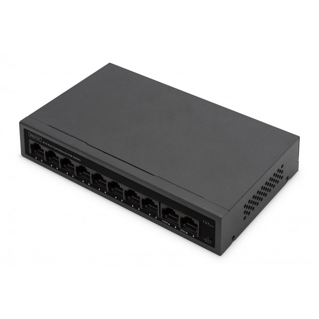 Digitus 8- Port Fast Ethernet PoE Networkswitch, Desktop, unmanaged, 60 W, af/at Digitus 8- Port Fast Ethernet PoE Networkswitch, Desktop, unmanaged, 60 W, af/at
