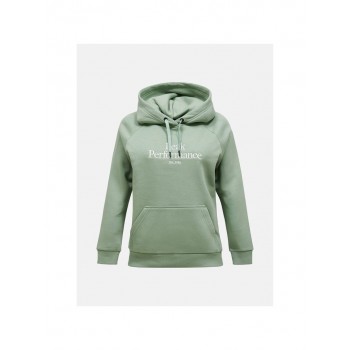 Bluza damska PEAK PERFORMANCE W Original Hood kolor zielony - S