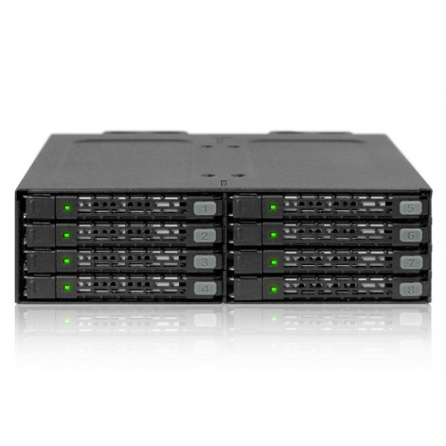 Icy Dock MB998SP-B disk array 0 TB Black
