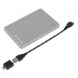 Verbatim Store 'n' Go ALU Slim Portable Hard Drive 1TB Silver