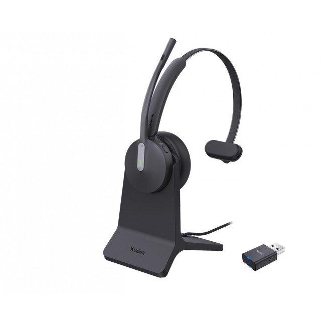Yealink WH64 Hybrid Mono with Charging Stand Headset Wireless Head-band Office/Call center Micro-USB Bluetooth Black Yealink WH64 Hybrid Mono with Charging Stand Headset Wireless Head-band Office/Call center Micro-USB Bluetooth Black