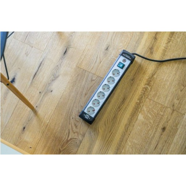 Brennenstuhl 1951560101 power extension 5 m 6 AC outlet(s) Indoor Black, Grey