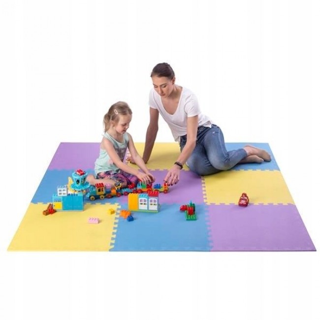 Puzzle mat multipack One Fitness MP10 yellow-blue-purple Puzzle mat multipack One Fitness MP10 yellow-blue-purple