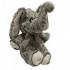Gray Elephant Plush Mascot Sitting with Bow 40cm 4187