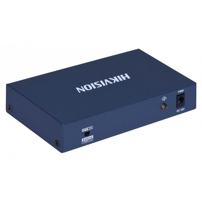 Hikvision DS-3E0106HP-E Network Links Unmanaged Fast Ethernet (10/100) PoE Support Blue Hikvision DS-3E0106HP-E Network Links Unmanaged Fast Ethernet (10/100) PoE Support Blue