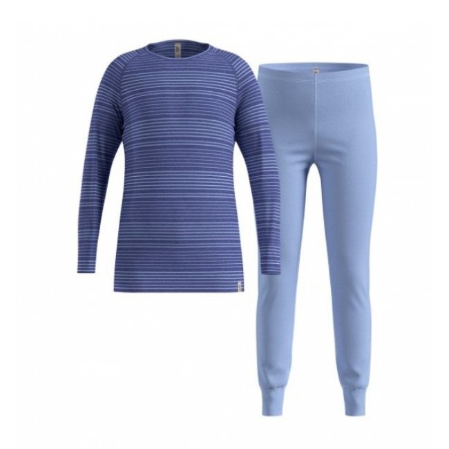 Thermal underwear - Odlo Set long ACTIVE WARM SET size 104 cm Blue Thermal underwear - Odlo Set long ACTIVE WARM SET size 104 cm Blue