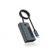 ICY BOX IB-HUB1454-C31 USB 3.2 Gen 1 (3.1 Gen 1) Type-C 10000 Mbit/s Blue, Grey