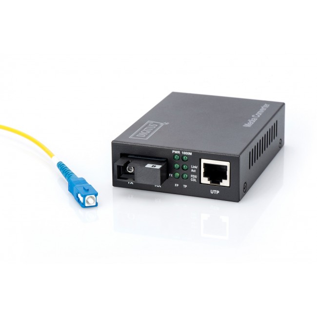 Digitus Bidirectional Gigabit Media Converter, RJ45 / SC Digitus Bidirectional Gigabit Media Converter, RJ45 / SC