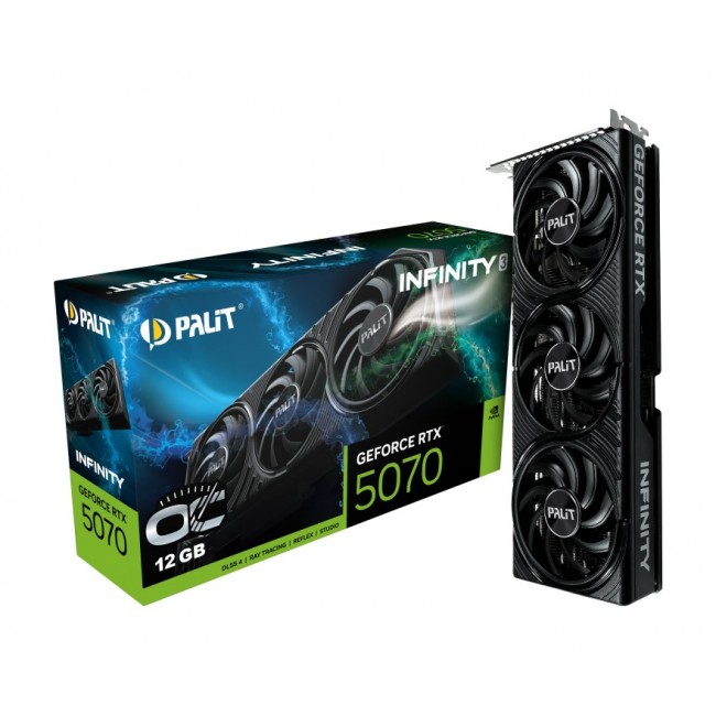 Palit GeForce RTX 5070 Infinity 3 OC NVIDIA 12 GB GDDR7 Palit GeForce RTX 5070 Infinity 3 OC NVIDIA 12 GB GDDR7