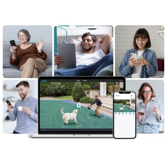Reolink DUO Series P757 16MP IP security camera dual lens, white