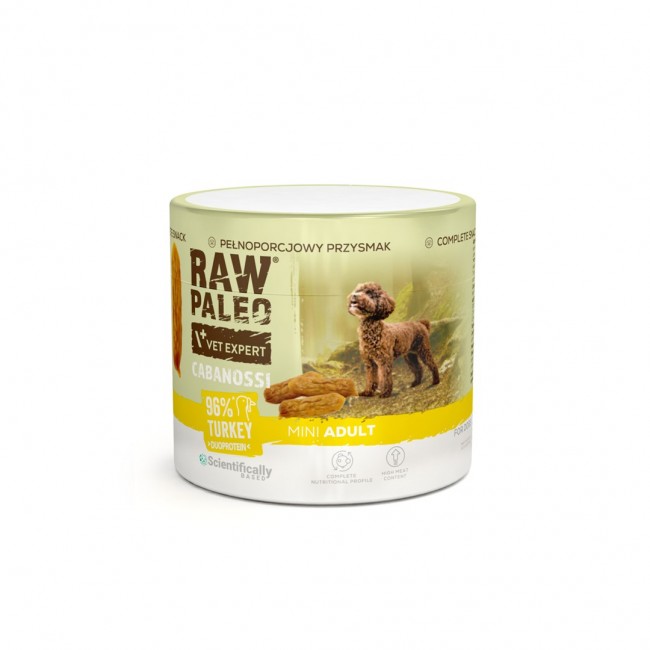 VETEXPERT Raw Paleo Cabanossi Turkey Mini - dog treat - 100g