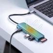 Ugreen CM195 6-in-1 USB-C adapter HDMI / 2 USB-A 3.0 / USB-C PD / SD / TF card reader grey