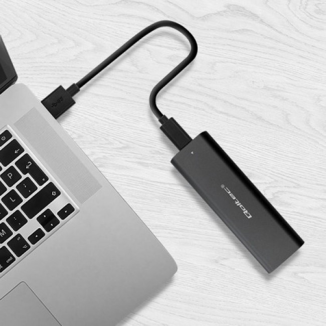 Qoltec 50312 storage drive enclosure SSD enclosure Black M.2 Qoltec 50312 storage drive enclosure SSD enclosure Black M.2