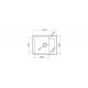 Pyramis Sink Mido 62X50 1B 1D Black