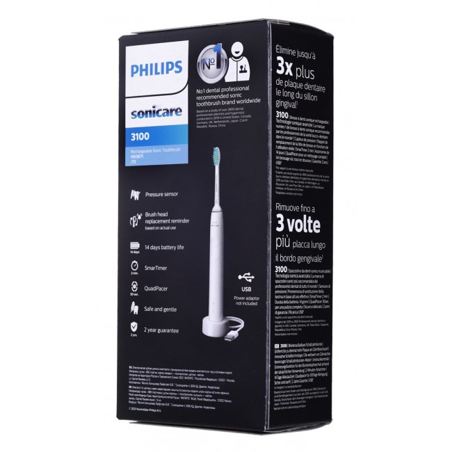 Philips 3100 series HX3671/13 Sonic technology Sonic electric toothbrush Philips 3100 series HX3671/13 Sonic technology Sonic electric toothbrush