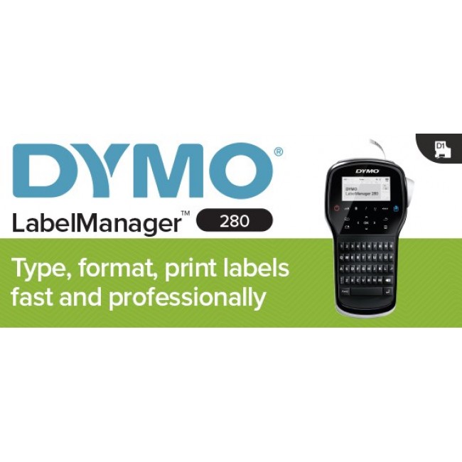 DYMO LabelManager 280 label printer Thermal transfer D1 QWERTY DYMO LabelManager 280 label printer Thermal transfer D1 QWERTY