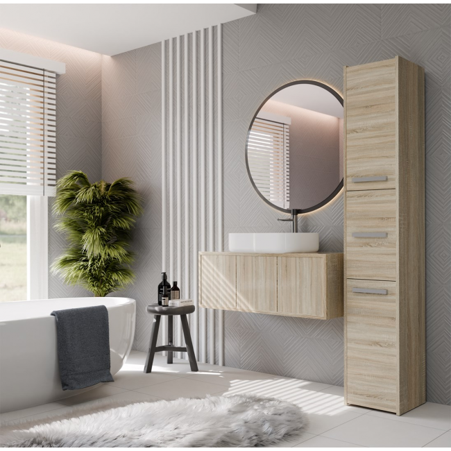 Topeshop S33 SONOMA bathroom storage cabinet Oak Topeshop S33 SONOMA bathroom storage cabinet Oak